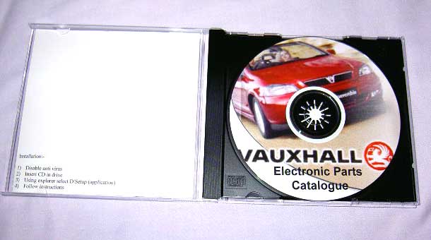 Vauxhall & Opel Electronic Parts Catalogiue (EPC) on CD