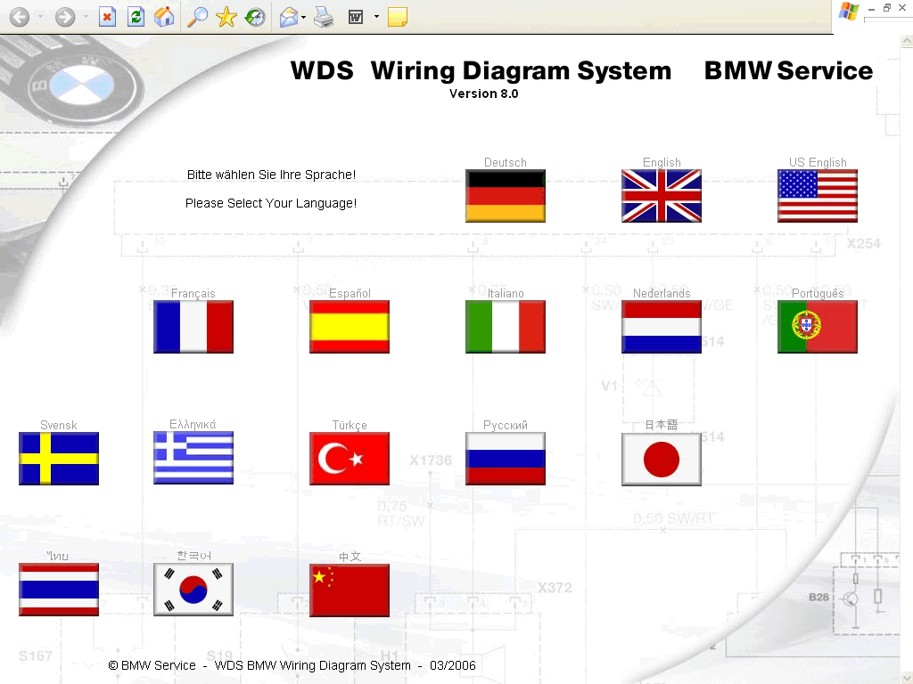 BMW Wiring Diagram System (WDS)