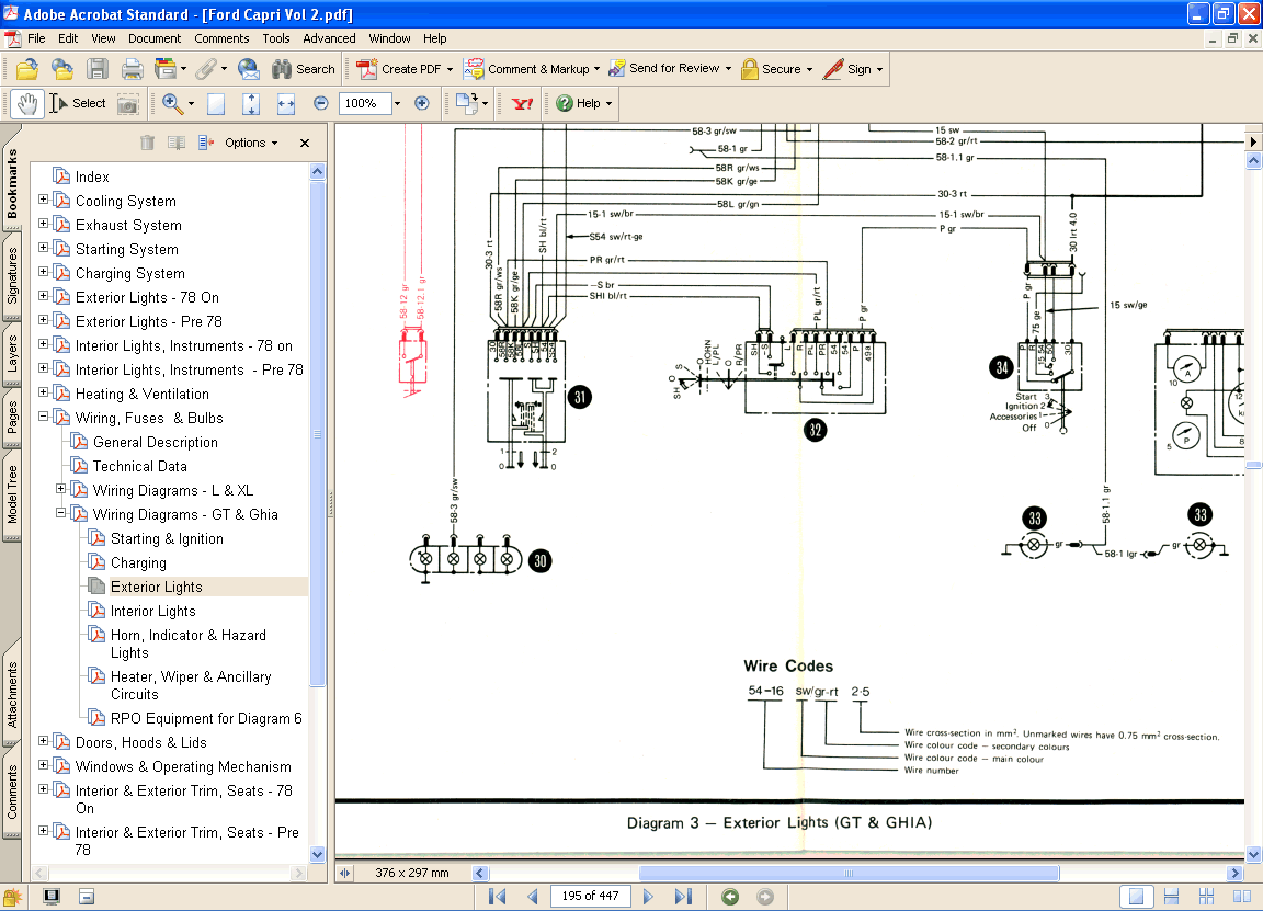 Ford granada v6 wiring diagram