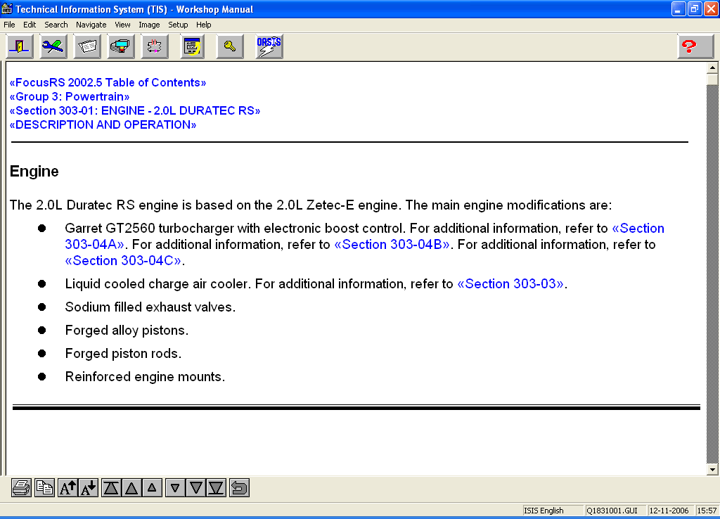 Ford Technical Information System (Ford TIS) on CD