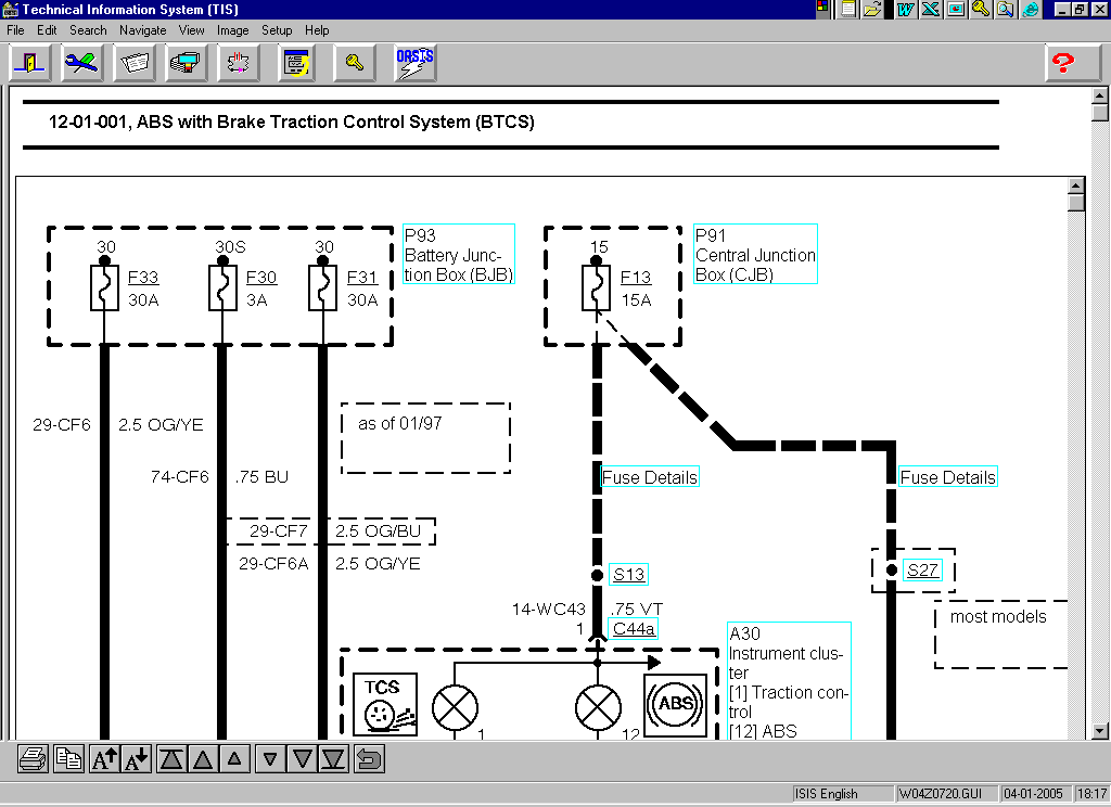 Wiring diagram ford scorpio 1994