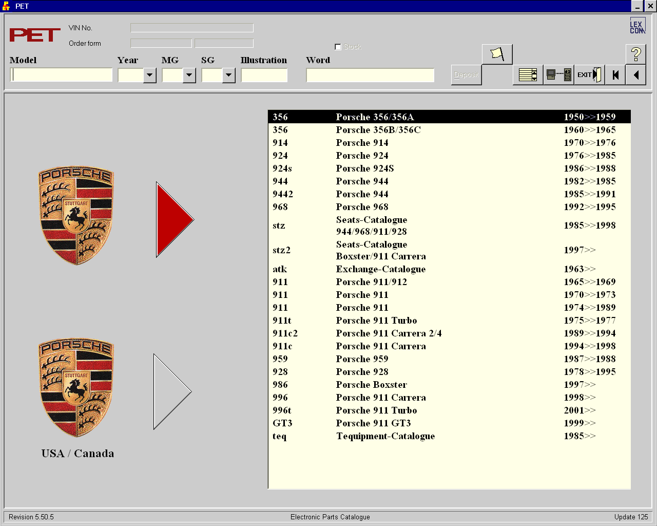 Porsche Electronic Parts Catalogue Epc